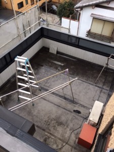 ３階ルーフバルコニー施工前