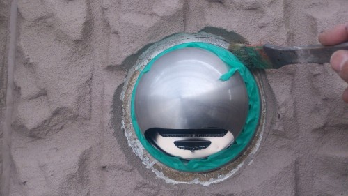 ガラリプライマー塗布