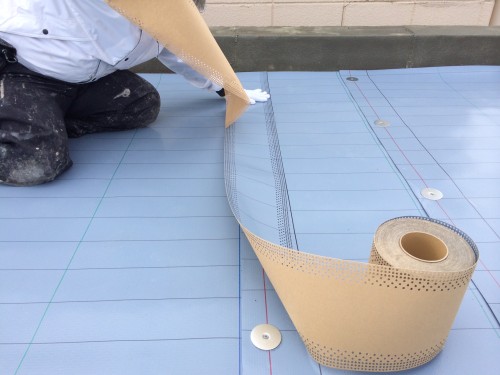 ジョイントテープ貼り