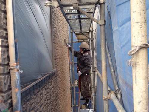 外壁塗装１層目⑴