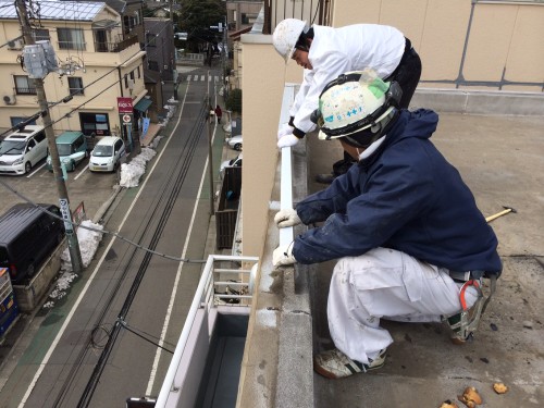 水切り金物撤去