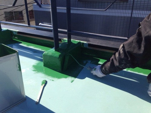 トップコート塗布⑵