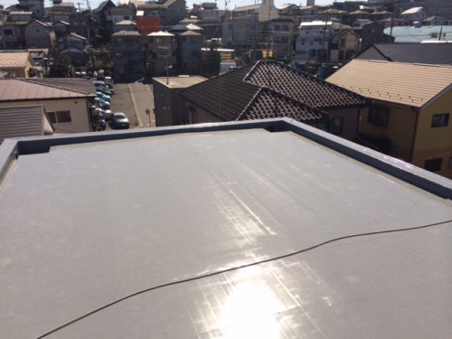 屋上施工完了