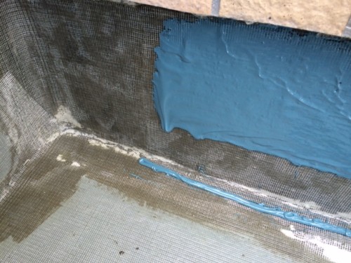 メッシュ＋ウレタン１層目