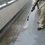 東京都 「A様邸」ベランダ防水工事が始まりました! 足立区・葛飾区・八潮市の雨漏り修理・防水工事は(株)鈴木工業にお任せください!