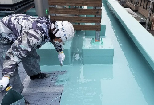 ダイフレックスエバーコートZero－１H塗布(株)鈴木工業