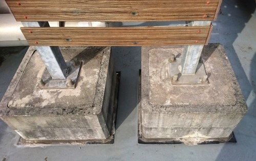 支柱補修前(株)鈴木工業