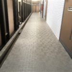 マンションS 長尺シート張り替え工事を行いました! 開放廊下のリフォーム工事 防水、防滑、防音で快適な暮らしを
