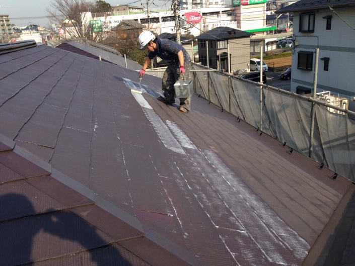 埼玉県さいたま市南区の木造住宅｜屋根塗装工事の施工事例