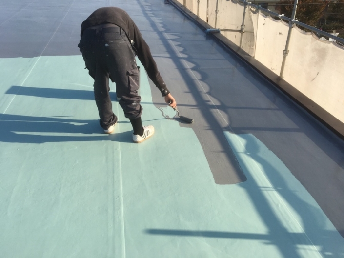 雨漏りによる屋上の防水工事（ウレタン塗膜防水）｜埼玉県さいたま市南区のVマンションにて雨漏り修理