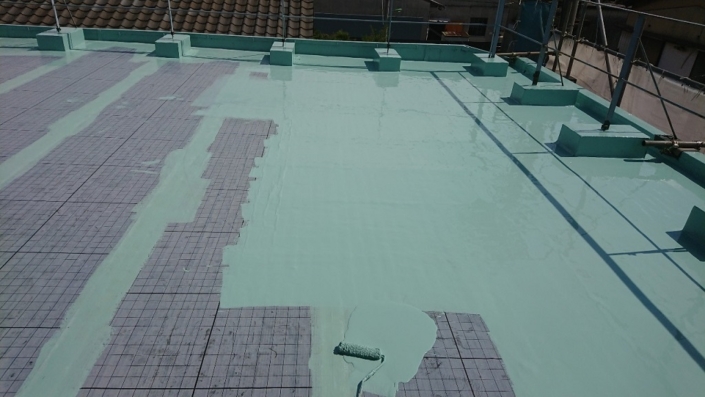 防水層の劣化に伴う屋上防水工事（ウレタン通気緩衝工法）｜茨城県つくば市のB社にて雨漏り修理