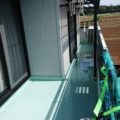 ベランダのウレタン防水（2層目）の塗装｜神奈川県川崎市のO様邸にて雨漏り修理
