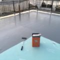トップコートの塗装｜東京都練馬区のＫ様邸にて雨漏りに伴う屋上防水