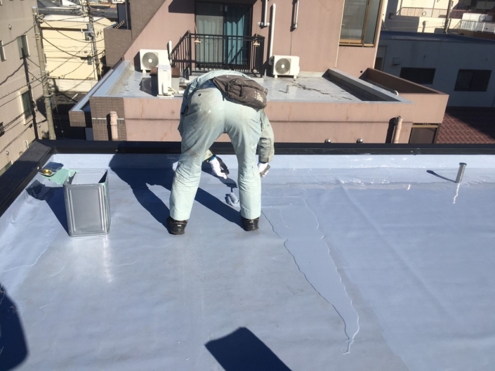 ウレタン樹脂2層目の塗装