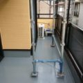 ベランダ防水に伴う保護トップコートの塗装｜茨城県土浦市のW様邸にて防水工事中