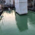 屋上の防水工事に伴う保護トップコートの塗布｜茨城県取手市のK様邸にて雨漏り修理