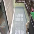ベランダの防水工事（2層目のウレタン塗布）｜茨城県龍ヶ崎市のK様邸にて雨漏り修理
