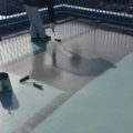 屋上防水に伴うトップコートの塗布｜茨城県結城市にて屋上の雨漏り修理