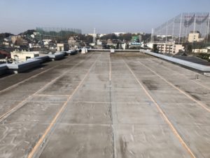 屋上の防水工事前